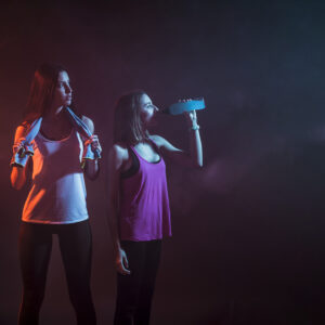 sportive-women-after-workout-dark